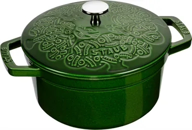 フォレストココット ラウンド 20cm　バジルグリーン