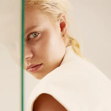 Honesty Gold Rectangle Green 03