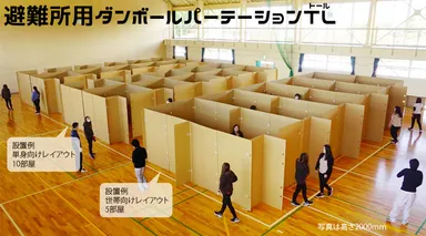 避難所用パーテーショントール