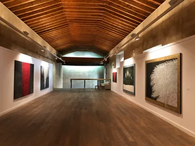 美智子さまホールでの展示2