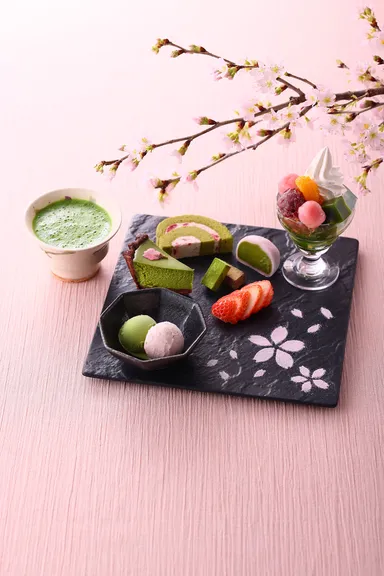 さくら抹茶スイーツプレート