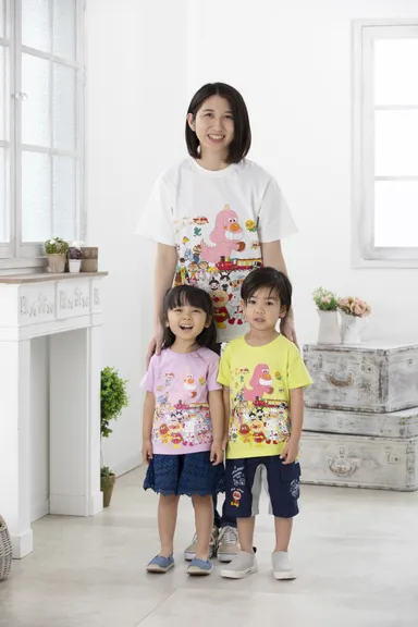 なかまたち柄Tシャツ