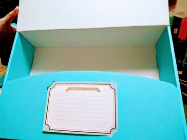 出産祝いギフトにはメッセージを入れられます