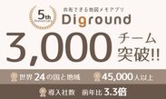 共有できる地図メモアプリ「Diground」3,000チーム突破
