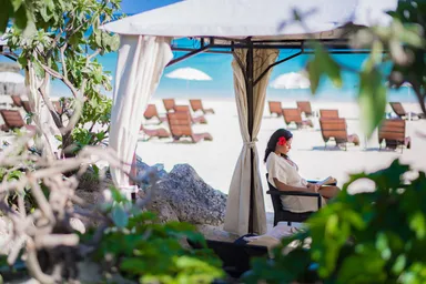 シギラビーチでの余暇