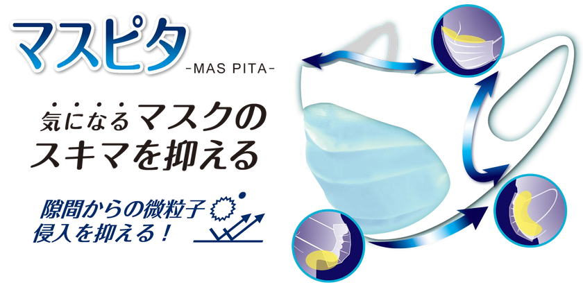 マスクカバー「マスピタ」が累計売上50,000枚を突破！
～二重マスクよりも経済的で、気になる隙間を抑える～