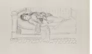 アンリ・マティス《眠るオダリスク》、1929年、 リトグラフ、町田市立国際版画美術館蔵