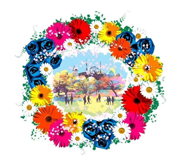 街に彩りを 人々に笑顔を 届ける花のエール 東京インフィオラータ21 首都圏30会場で開催 一般社団法人花絵文化協会のプレスリリース