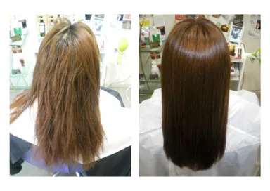電子トリートメントカラーの施術事例です