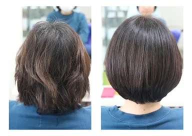 電子トリートメントカットの施術事例です