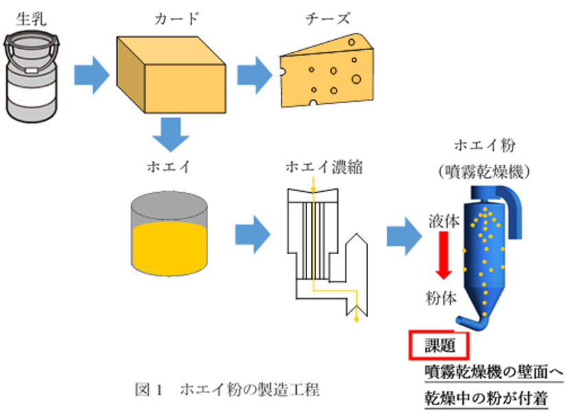 ≪研究発表≫　ホエイ粉のさらなる品質向上と有効利用を目指して
「CFDシミュレーションによる噴霧乾燥機内のホエイ粉の付着堆積の評価」
について