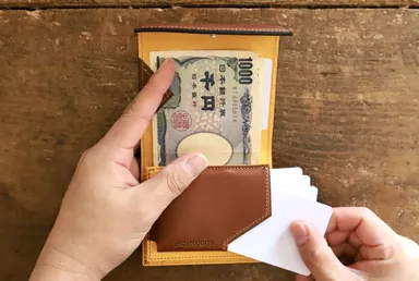 出し入れしやすいカードポケット