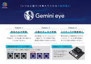 Gemini eyeの特徴