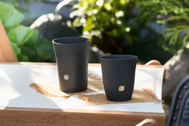 粋瓦シリーズ　ビアグラス・焼酎グラス