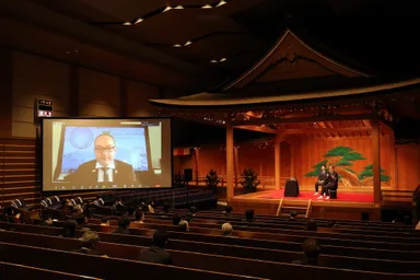 フランスとオンラインでつないだパネルディスカッションの様子