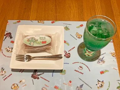 レストランAOYAGIのケロロ軍曹パウンドケーキセット