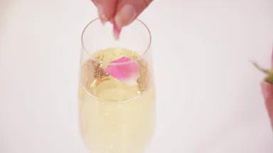 シャンパンと共に