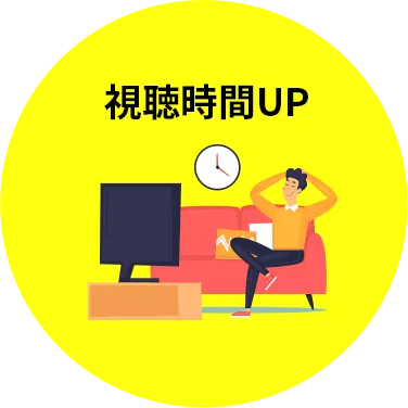 視聴時間UP