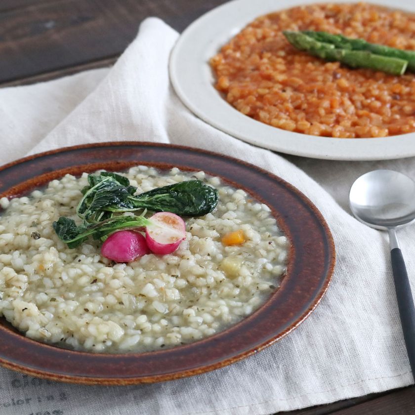 だし屋「ON THE UMAMI」が新潟県産食材を使用した
ヴィーガン対応のリゾット2種類を3月1日に発売　
～気軽に始められる1日1食野菜食習慣～