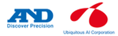 株式会社エー・アンド・デイ、株式会社ユビキタスAIコーポレーションのロゴ