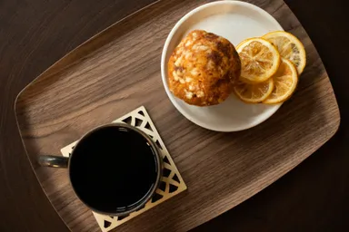 コーヒー・マフィン・ドライレモン