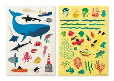 重ねて楽しいウォールシール