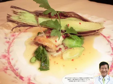 魚メイン(舌平目のムニエル・春野菜のソテー添え)