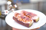 桜のぷっくり焼き芋クレームブリュレ(1)
