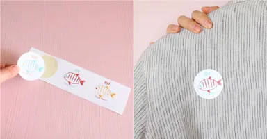 エイプリルフールミニギフト(お魚のイタズラシール3枚セット)