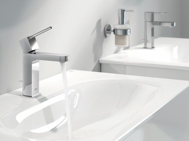 最先端デザインを採用した洗面水栓「PLUS」、高級水栓メーカーGROHE