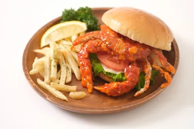 ソフトシェルクラブ　料理例