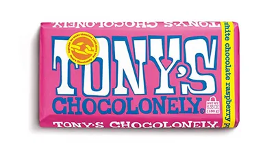 トニーズチョコロンリー　ホワイトチョコレート　ラズベリーポッピングキャンディー 180g