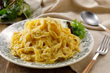 キャベツのカルボナーラ風