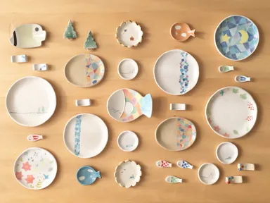 小皿、小鉢、箸置き等 by ごまうつわ