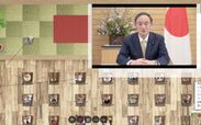 菅総理のビデオメッセージの様子