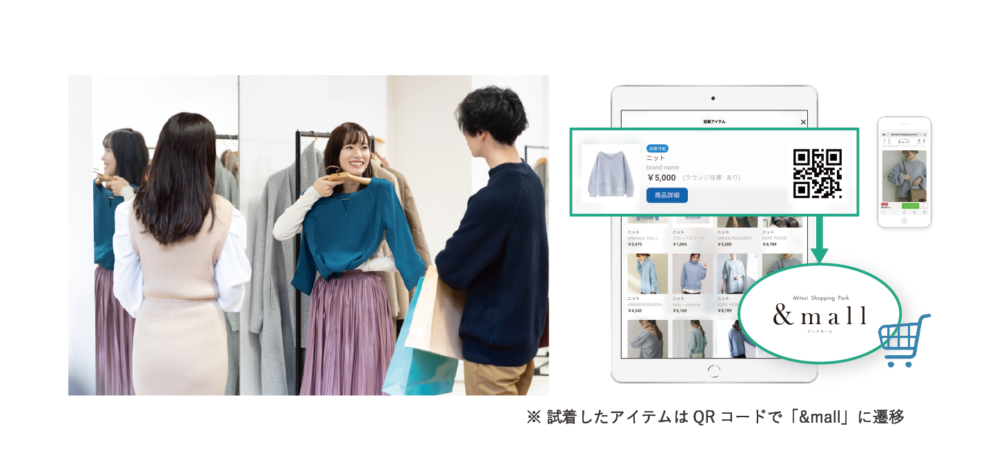 手持ち服を見ながら接客！オンライン・クローゼットアプリ『XZ 