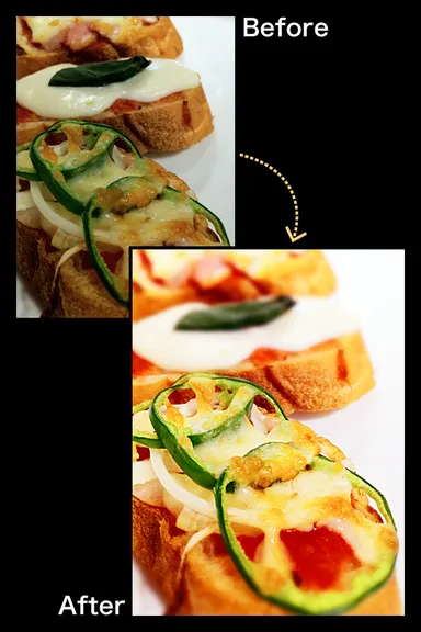 料理写真をおいしく加工