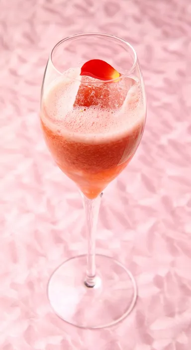 苺とライチのノンアルコールカクテル