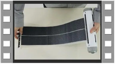 巻き取り式なのでコンパクトに収納(GIFファイル添付)