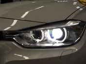 施工後のヘッドライト(BMW)