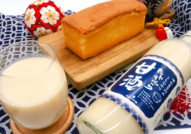 パウンドケーキと甘酒