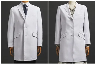 メンズドクターコートクラッシック、レディースドクターコートテーラード