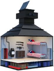 住宅用防災シェルター(核シェルター)内部