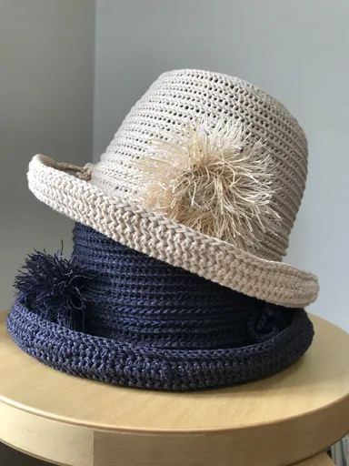手編みの帽子 和紙(イメージ)