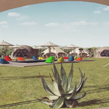 グランピングリゾート内イメージ図