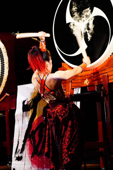 女性日本一の大太鼓