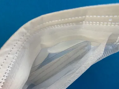 不織布マスク使用時2