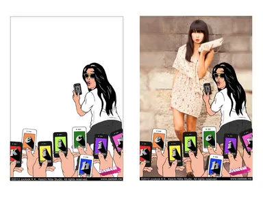 ファッション・コンテスト・フレーム