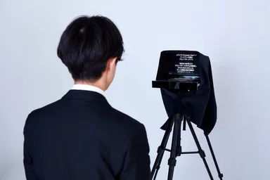 カメラプロンプター 後ろ
