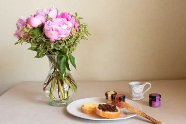 ボンボン♪ママンセット(ピオニーブーケつき)：8,250円(税込)